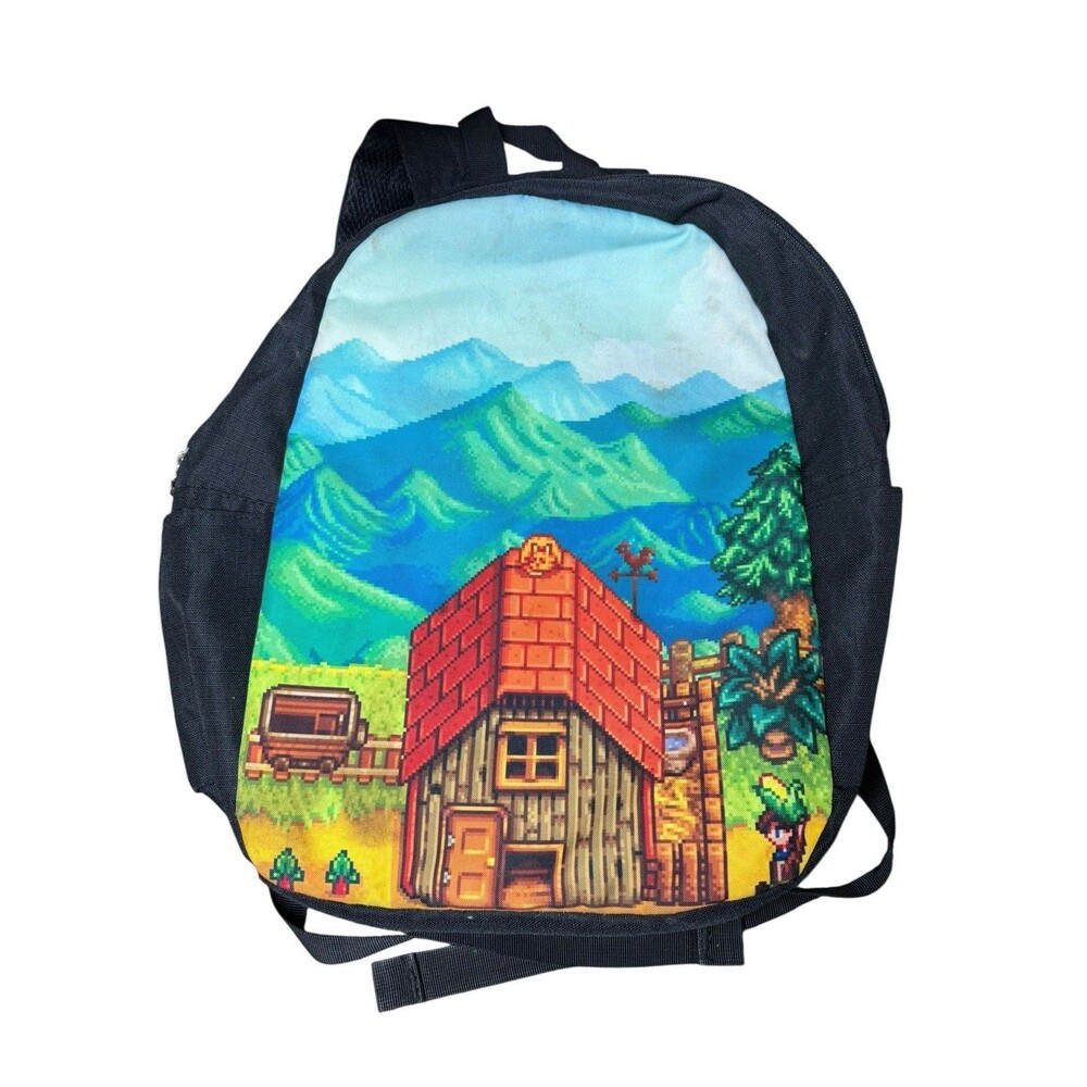 Yeso Stardew Valley  Backpack with USB and Headphone Cords Laptop Sleeve